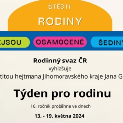 Štěstí rodiny nejsou osamocené šediny. Startuje 16. ročník Týdne pro rodinu