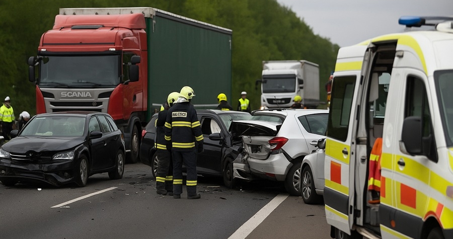 Tragická hromadná nehoda uzavřela dálnici D10