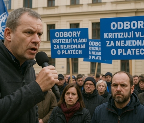 Odbory kritizují vládu za nejednání o platech